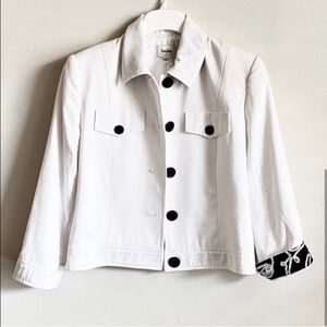 Neiman Marcus Trucker White Jacket Size 4